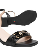 SANDALO CON TACCO NEROGIARDINI DONNA NAPPA PANDORA NERO TPU FEN NERO TACCO 5CM E615722D/100