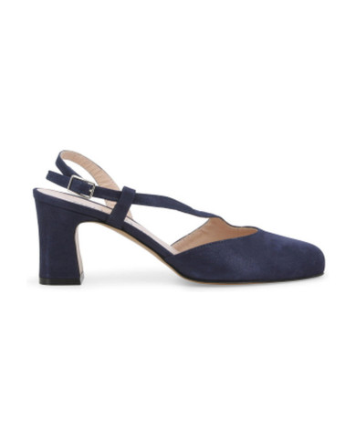 DECOLLETE' MELLUSO DONNA BLU DRILL ABYSS IN CAMOSCIO X517Q ABYSS