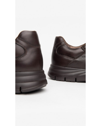 SNEAKERS NEROGIARDINI UOMO IN PELLE BROWN ZIP I102153U/322