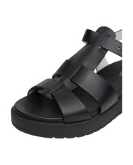 SANDALO NEROGIARDINI DONNA IN PELLE GUANTO NERO TR PAMPLONA 9681/001 E 617050D/100