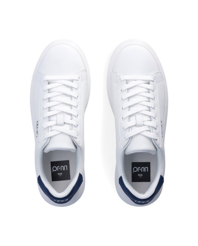 SNEAKERS LIU JO UOMO BIG 01 - SNEAKER LEATHER WHITE/BLUE 7B4027PX474S1018