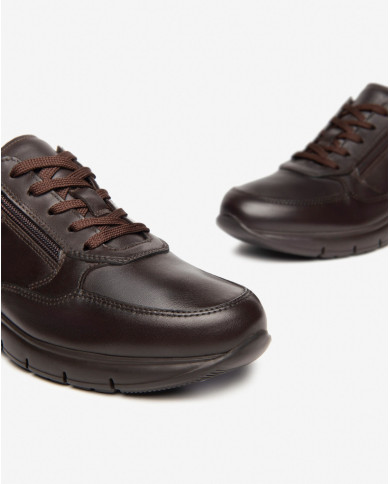 SNEAKERS NEROGIARDINI UOMO PELLE VIENNA T.MORO  EVA ANDALO I402153U/300