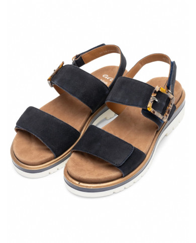 SANDALO ARA SHOES SAMTCHEVRO BLAU MALAGA-S 12-21003-02