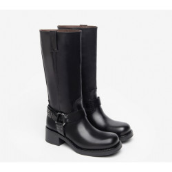 STIVALI CON TACCO NEROGIARDINI DONNA IIN PELLE NERO ARCOLA I309221D/100