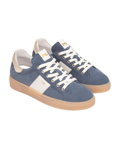 SNEAKERS NEROGIARDINI DONNA VELOUR AVIO VELVET OSSO 0100 ETOILE MIELE TR MALAGA E513004D/203