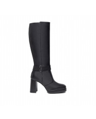 STIVALE CON TACCO NEROGIARDINI DONNA IN PELLE NERO TACCO 9CM I308930D/100