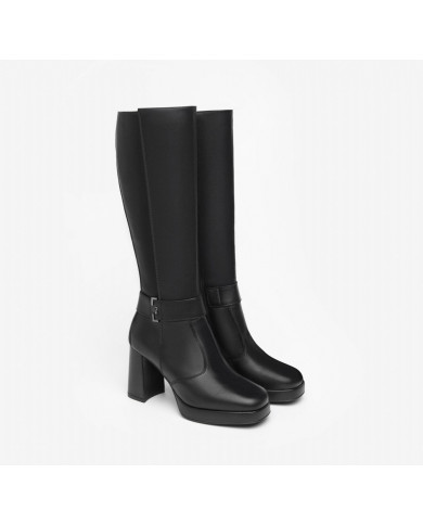 STIVALE CON TACCO NEROGIARDINI DONNA IN PELLE NERO TACCO 9CM I308930D/100