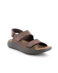 SANDALO IGI&CO UOMO PELLE TRIVELCRO MARRONE SCURO 5646222