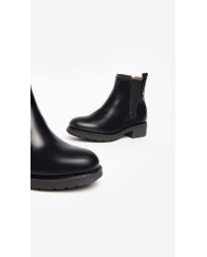 STIVALETTI CHELSEA NEROGIARDINI DONNA IN PELLE MANOLETE COLORE NERO I205800D/100