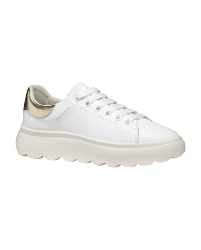 SNEAKERS GEOX DONNA D SPHERICA EC4.1 D - NAP+SI.ME WHITE/LT GOLD D45TCD 085BN C1327
