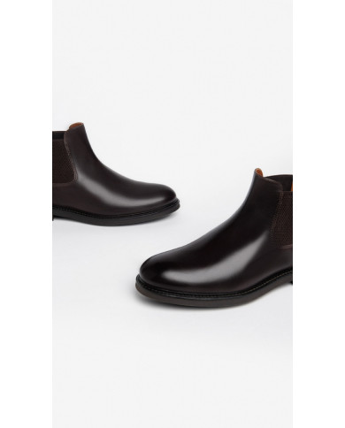 STIVALETTI CHELSEA NEROGIARDINI UOMO IN PELLE CAFFE' I302953UE/301