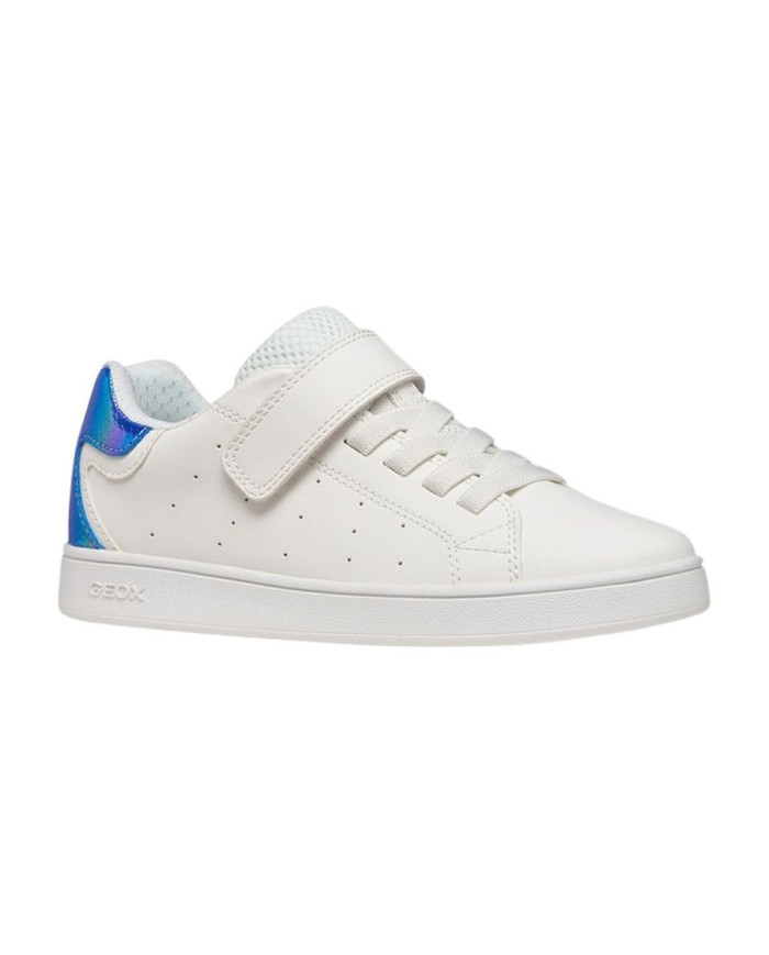 SNEAKERS GEOX BAMBINO JUNIOR  J ECLYPER  WHITE/BLUETTE J36LRA 054PV C1412                    