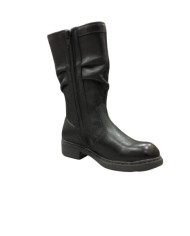 STIVALETTI NERO GIARDINI BAMBINA IN PELLE NERO A732820F/100