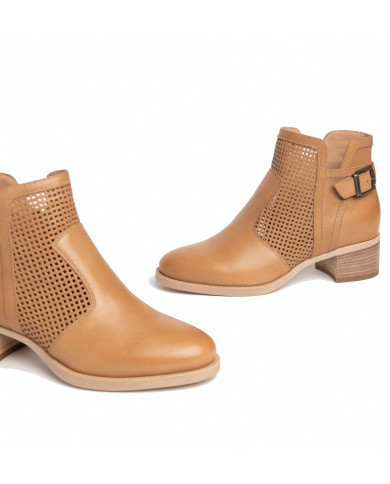 STIVALETTI NEROGIARDINI DONNA COLUMBIA CUOIO COLUMBIA CUOIO TR BRESCIA 894 NATUR E306221D/400
