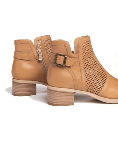 STIVALETTI NEROGIARDINI DONNA COLUMBIA CUOIO COLUMBIA CUOIO TR BRESCIA 894 NATUR E306221D/400