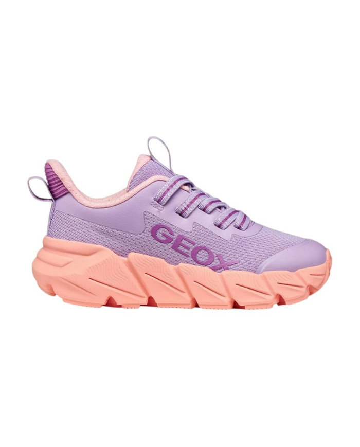 SNEAKERS GEOX BAMBINA JUNIOR   J FLEXYPER FAST A - MESH+TRAN LILLA/CORALLO J55N5A 0149J C8R7Q