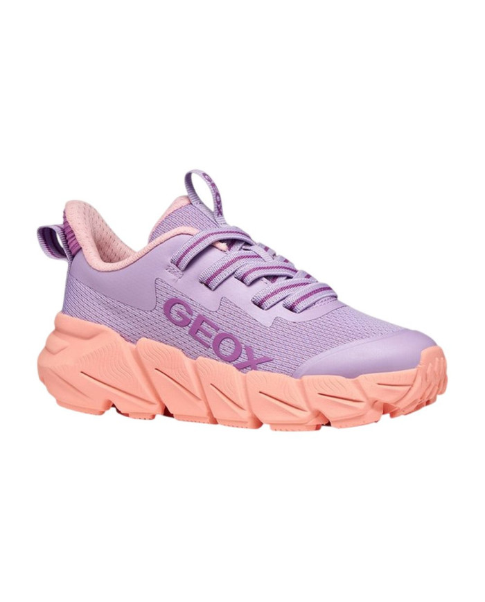 SNEAKERS GEOX BAMBINA JUNIOR   J FLEXYPER FAST A - MESH+TRAN LILLA/CORALLO J55N5A 0149J C8R7Q