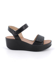 SANDALI  CON ZEPPA IGI&CO DONNA  CAPRA TAMPONATA NERO 1161600
