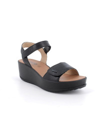 SANDALI  CON ZEPPA IGI&CO DONNA  CAPRA TAMPONATA NERO 1161600