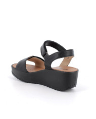 SANDALI  CON ZEPPA IGI&CO DONNA  CAPRA TAMPONATA NERO 1161600