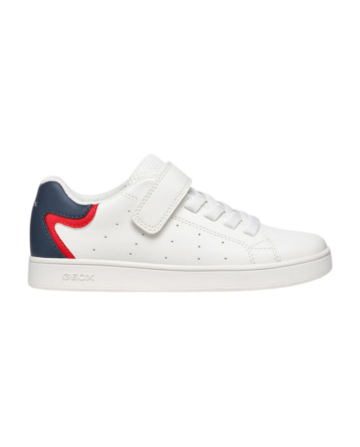 SNEAKERS GEOX BAMBINO J ECLYPER A - VIT.SINT.WHITE/BLUE JUNIOR J36LSA 000BC C0006/A