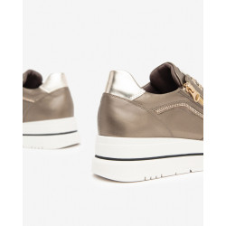 SNEAKERS NEROGIARDINI DONNA BAGOYA BROWN AROLD VELO TALPA T.BRILL PLATINO TR CORVAR BROWN I411556D/322