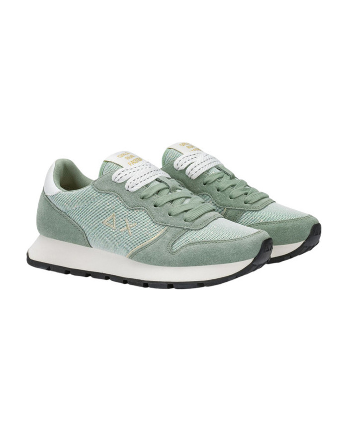 SNEAKERS ALLY GLITTER TEXTILE VERDE SALVIA Z36203 84