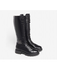 STIVALI ANFIBI NEROGIARDINI DONNA IN PELLE NERO OFENA I309063D/100