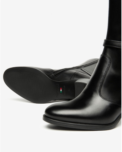 STIVALI NEROGIARDINI DONNA GUANTO NERO TR CAPUA NERO TACCO 7 CM I514650D/100