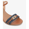 SANDALO CON TACCO NEROGIARDINI DONNA T.TINTO JEANS 9 ARMENIA COGNAC TR AULLA COL.TABACCO TACCO 5,5CM E615880D/214