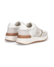 SNEAKERS LIU JO DONNA AMAZING 43 BIS - SNEAKER COW SUEDE/MESH WHITE BA6031PX02701111