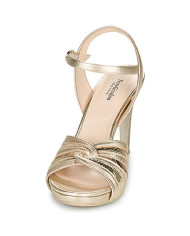 SANDALO CON TACCO NEROGIARDINI DONNA ETOILE MIELE ORO E116501DE/418