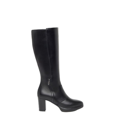 STIVALI NEROGIARDINI DONNA IN PELLE GUANTO NERO PU.LESINA TACCO 7CM I411720D/100
