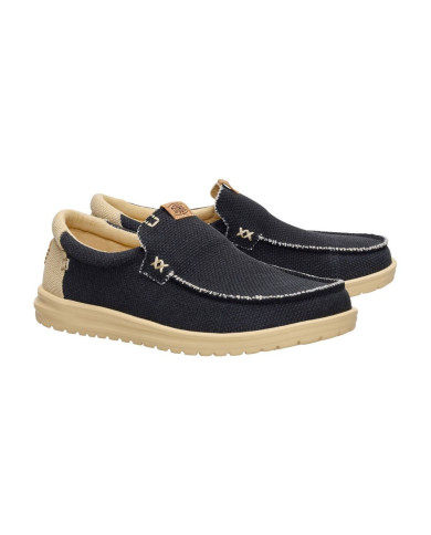 MOCASSINO HEY DUDE UOMO MIKKA BRAIDED BLACK/BOULDER TAN HD.40124 0RR