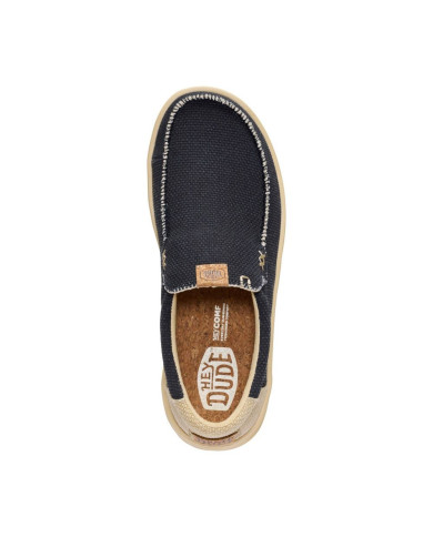 MOCASSINO HEY DUDE UOMO MIKKA BRAIDED BLACK/BOULDER TAN HD.40124 0RR