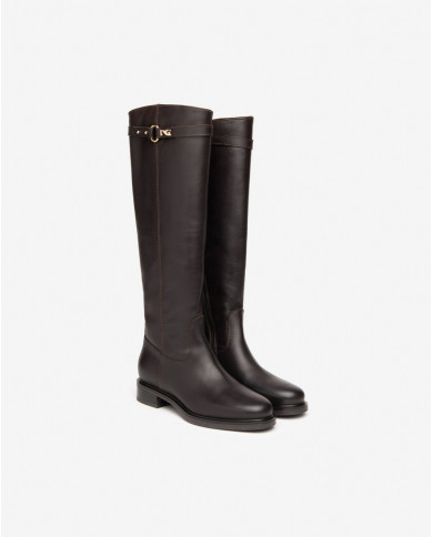 STIVALI NEROGIARDINI DONNA IN PELLE VIENNA T.MORO I408850D/300