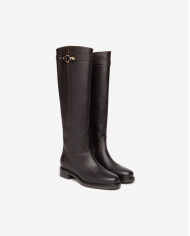 STIVALI NEROGIARDINI DONNA IN PELLE VIENNA T.MORO I408850D/300