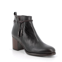 STIVALETTI IGI&CO DONNA IN PELLE CASTAGNO TACCO 7CM 6698811