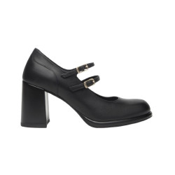 DECOLLETE' NEROGIARDINI DONNA MARY JANE GUANTO NERO TPU SIRACUSA PLATO' TACCO 8CM I514320D/100