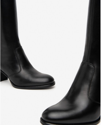 STIVALI NEROGIARDINI DONNA SAUVAGE NERO TR CAPUA NERO TACCO 7CM I410954D/100