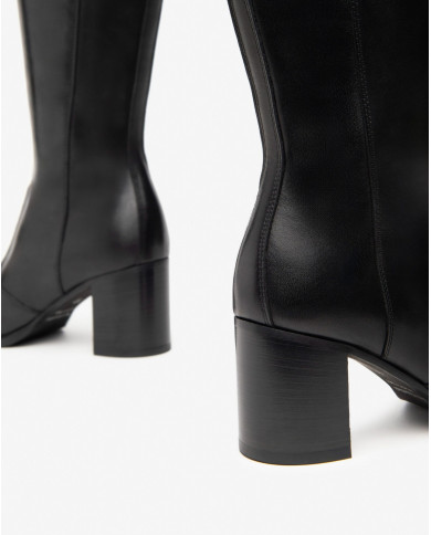 STIVALI NEROGIARDINI DONNA SAUVAGE NERO TR CAPUA NERO TACCO 7CM I410954D/100