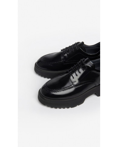 STRINGATE NEROGIARDINI DONNA IN PELLE NERO I308163D/100