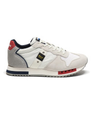 SNEAKERS BLAUER UOMO S3QUEENS01/MES-QUEENS01-WHITE/RED/NAVY