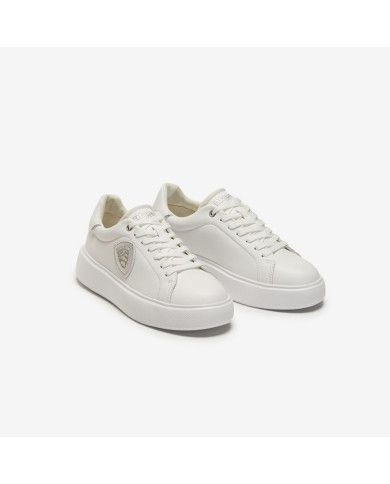SNEAKERS  BLAUER DONNA SNEAKER WHI  LEATHER SYNTHETIC S4VENUS01/LEA-WHI