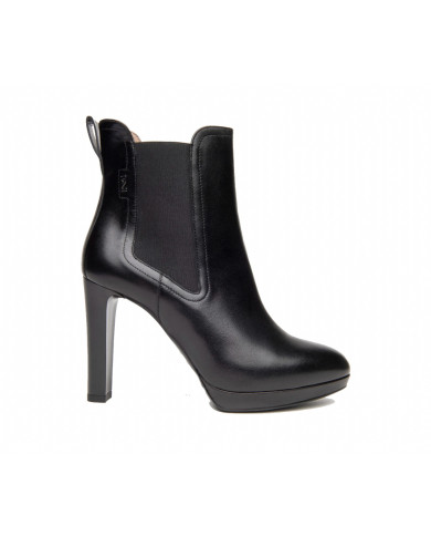 TRONCHETTI NEROGIARDINI DONNA IN PELLE NERO TACCO 10 CM  I117250DE/100