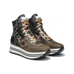 SNEAKERS ALTA NERO GIARDINI DONNA SEBRING MILITARE I013293D/510