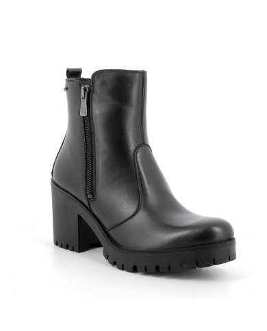 STIVALETTI IGI&CO DONNA IN PELLE NERO CON TACCO 8CM 6667100