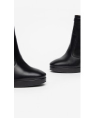 TRONCHETTI NEROGIARDINI DONNA IN PELLE nero TACCO 10.5 CM ZIP I308722DE/100