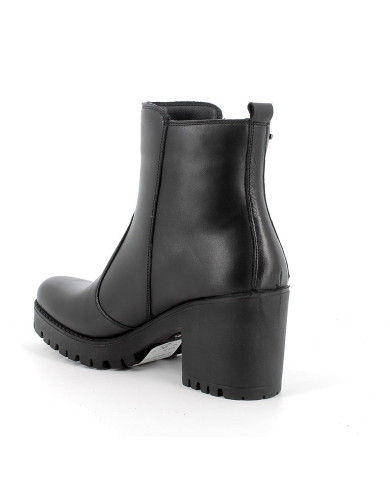 STIVALETTI IGI&CO DONNA IN PELLE NERO CON TACCO 8CM 6667100