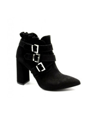 TRONCHETTO NEROGIARDINI DONNA CAPRA SCAMOSCIATO NERO CON ZIP A909392DE/100